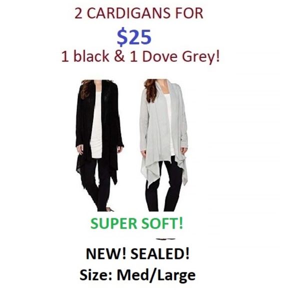 Layers Lizden Whisperlush Open Front Cardigan M/L - Picture 1 of 6